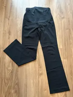 Angeliebe マタニティ フレアパンツ 9T ブラック