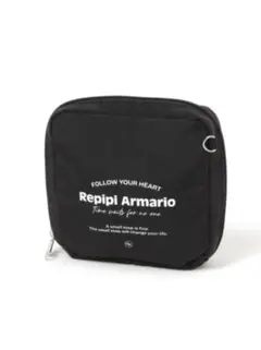 レピピアルマリオ　repipi armario RAスクエアポーチ ブラックのサムネイル