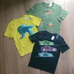 GAPキッズ130cm Tシャツ 3枚セット 動物 車 グラフィック男の子通学