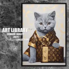 ネコ LV キャットアート アートポスター TGHMH137