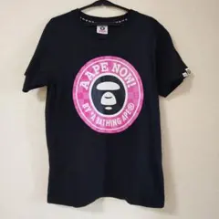 AAPE BY A BATHING APE Tシャツ ブラック S エイプのサムネイル
