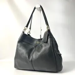 COACH コーチ レザー トートバッグ ハンドバッグ　ブラック　レザー