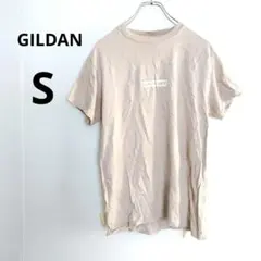 一点物 GILDAN ベージュ Tシャツ トップス 【S】海外古着