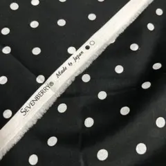 2m 綿100% ローン　ランダムドット　　　ブラック×ホワイト　モノトーン