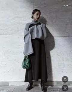 アンスリード　チュールカットワンピース　黒