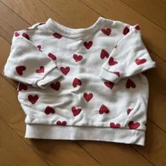 ハート柄 トレーナー サイズ80