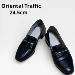 オリエンタルトラフィック 24.5 ローファー ブラック ビット金具 フォーマル