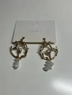 【未使用】nyu nyu ゴールドメッキ イヤリング