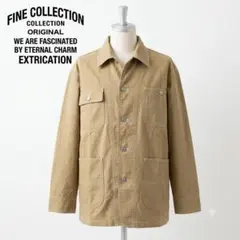 FINE COLLECTION ミリタリーシャツジャケット L　麻昆のサムネイル