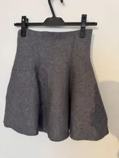ZARA KNIT グレー フレアスカート M