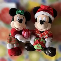 ミッキー ミニー ディズニークリスマス2017 ぬいぐるみバッジ