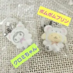 サンリオキャラクターズめじるしアクセサリー ふわふわスノー　2個セット