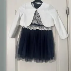 ネイビーとホワイトのフォーマルドレスセットのサムネイル