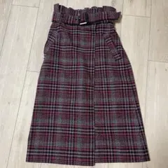 mila owen チェック柄 タイトスカート サイズ0
