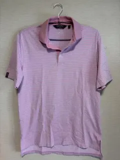 Po RALPH LAUREN ピンク ストライプ ポロシャツ M