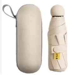 超軽量 折りたたみ傘 6本骨 UPF50+ 超撥水 晴雨兼用 撥水速乾 ベージュ