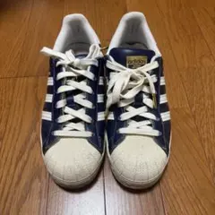 アディダス オリジナルススーパースター　adidas ネイビー　ブルー　y2k