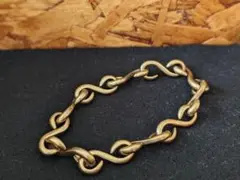 真鍮　チェーンブレス　ブレスレット　ヴィンテージ