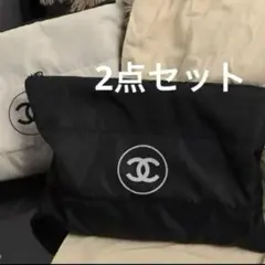 【2点】 ノベルティ 防水 大容量 化粧ポーチCHANELコスメティック バック