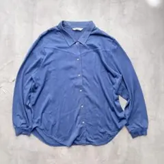【Arnold Palmer】ブルー長袖シャツ Lサイズのサムネイル