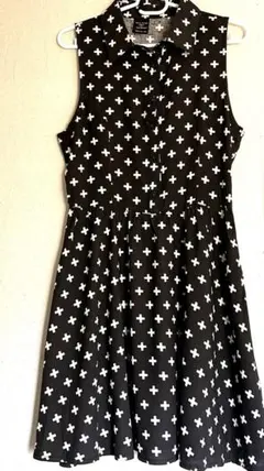 【超希少】ケイトモス × TOPSHOP コラボ クロス柄 シャツワンピースのサムネイル