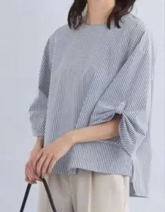 タック ボリュームスリーブ ブラウス ―マシンウォッシャブル・接触冷感―