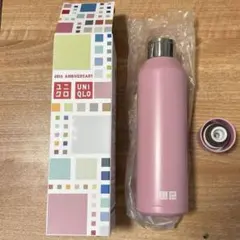 UNIQLO 40周年記念 ステンレスボトル ピンク 約500ml