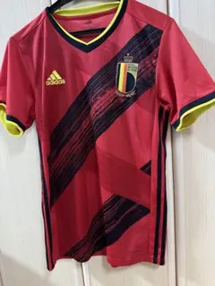 adidas サッカーシャツ M 赤　ベルギー代表ユニ