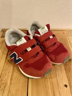 ニューバランス 313 キッズ スニーカー 17cm レッド NBマジックテープ