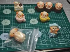 クマのデコレーションパーツ5個セット