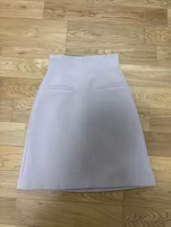 ボンディング Aラインスカート　ベージュ