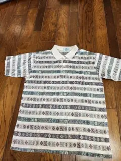 Crocodile ポロシャツ 幾何学模様 Lサイズのサムネイル