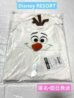 新品未使用　ディズニーリゾート　アナ雪　オラフポンチョ　キッズ100~120即日
