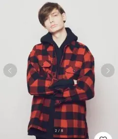 未使用 monkey time ヘビーツイルチェックCPOシャツ