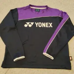 YONEX 長袖ウォームアップウェア 140 ネイビー/パープル