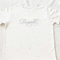 ダーリッチ DarichエンブロイダリービジューTシャツ WHT ホワイト 水色のサムネイル