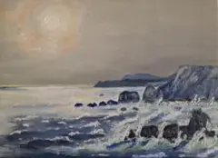 秋元清弘 油彩画 城ヶ島 B86-4736 秋元清弘 油彩画 城ヶ島 B86-4736 - メルカリ
