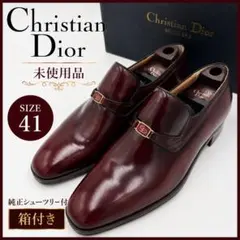 【未使用】Christian Dior ディオール ドレスローファー 革靴のサムネイル