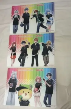 カラフルピーチ × ROUND1 下敷き 3枚セット