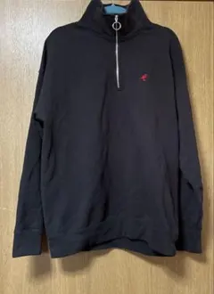 KANGOL ハーフジップ トレーナー 黒のサムネイル