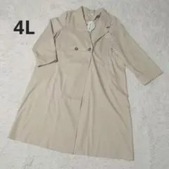 新品 大きいサイズ 4L ヒナスタイル トレンチコート ベージュ
