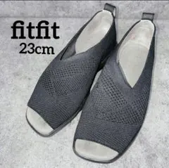 fitfit フィットフィット サンダル 23cm コンフォート　オープントゥ