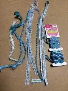 ハンドメイド用リボン☆ブルー系6種類