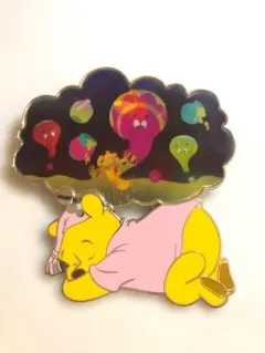海外Disney くまのプーさん 夢 ピンバッジ