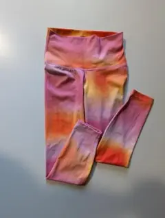 ナイキ　レディス　ハイウエスト ヨガパンツ ピンクオレンジ