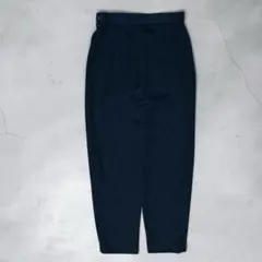VINTAGE タックパンツ 黒 シンプル モード ノームコア スラックスのサムネイル