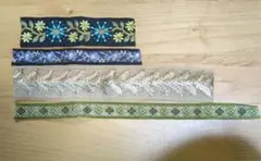 インド刺繍リボンセット（小さなハギレおまけ付き）