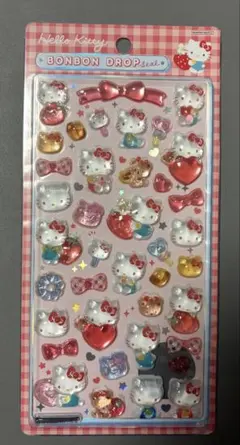 正規品　ボンボンドロップシール　ハローキティ　赤