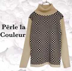『Perle la Couleur』ニット セーター【S】ベージュ タートル