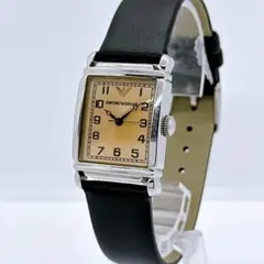 エンポリオアルマーニ AR-0240 メンズ腕時計 スクエア 新品電池 動作良好